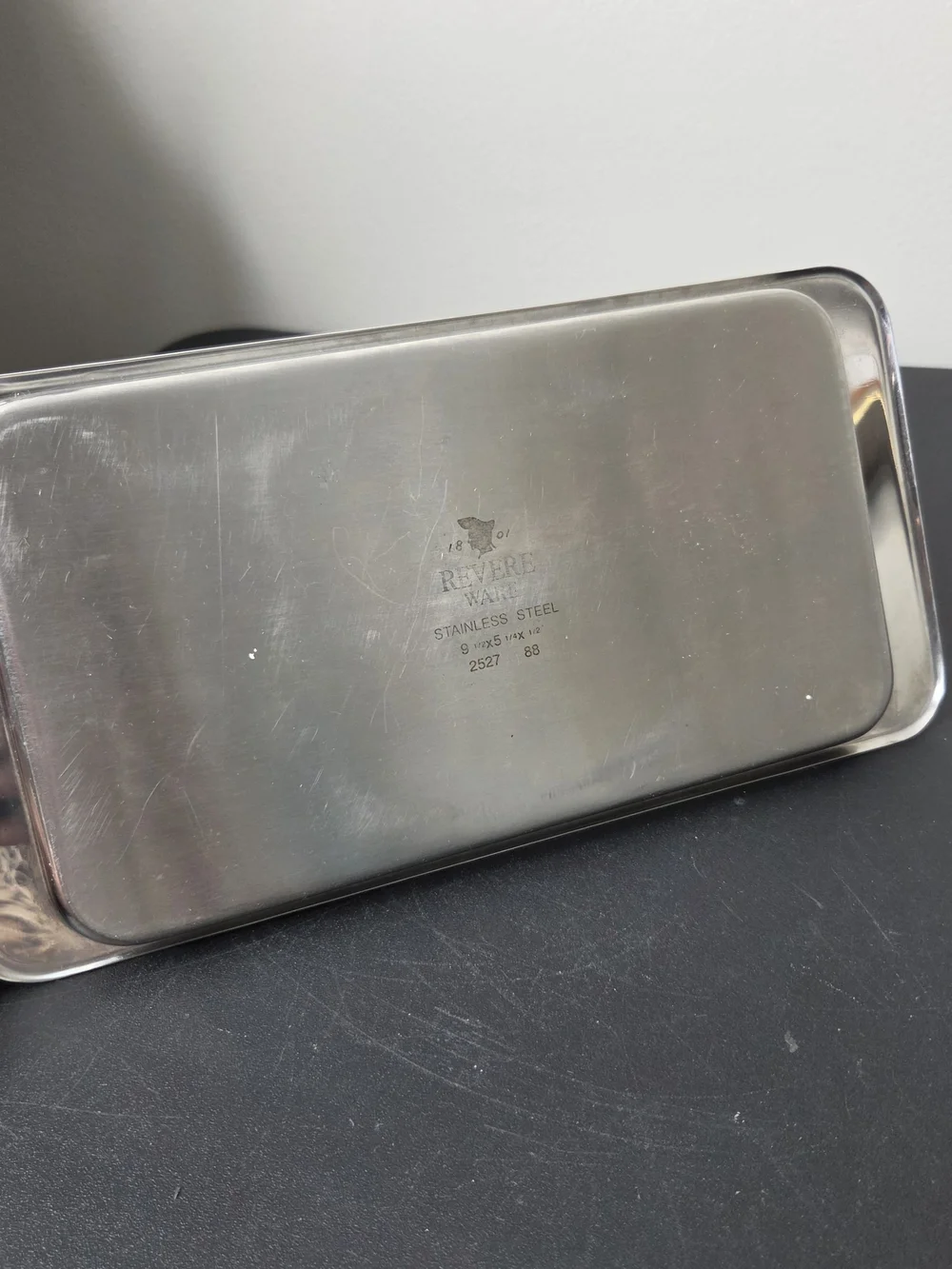 1801 Revere Ware Stainless Steel Small Pastry Or Serving Tray